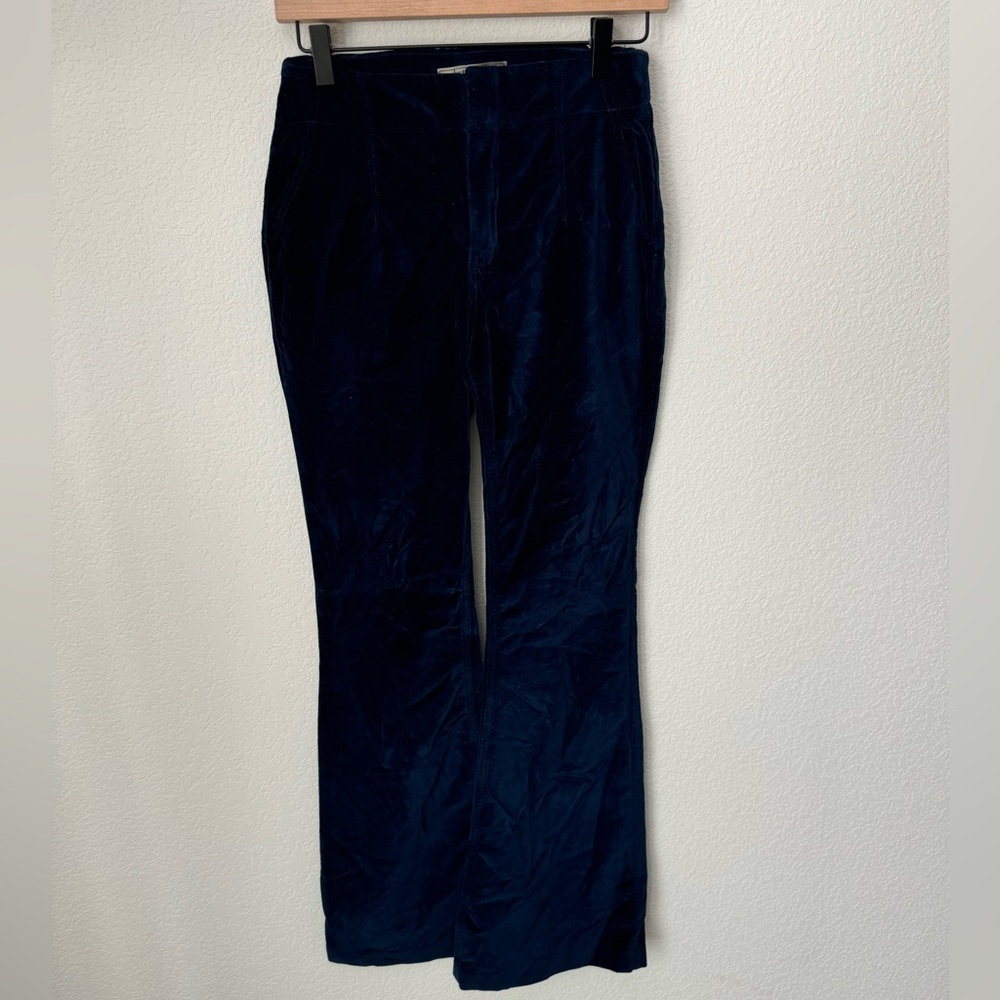 Free People Flare Leg Velvet Pants